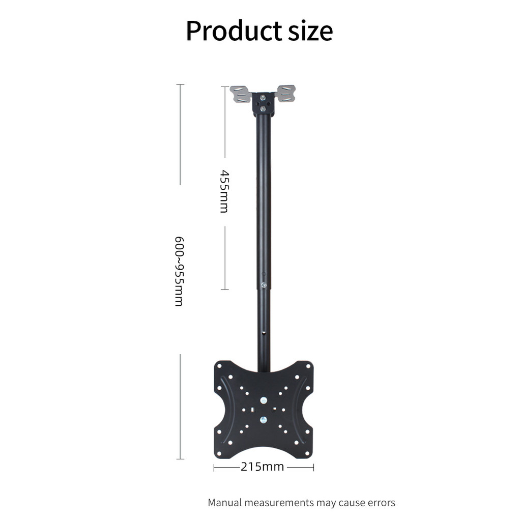 Tv Mount Ceiling Bracket 14-40 inch Pendant Hanger 360 Degree Rotary Tilt Full Motion Tv Wall Mount 