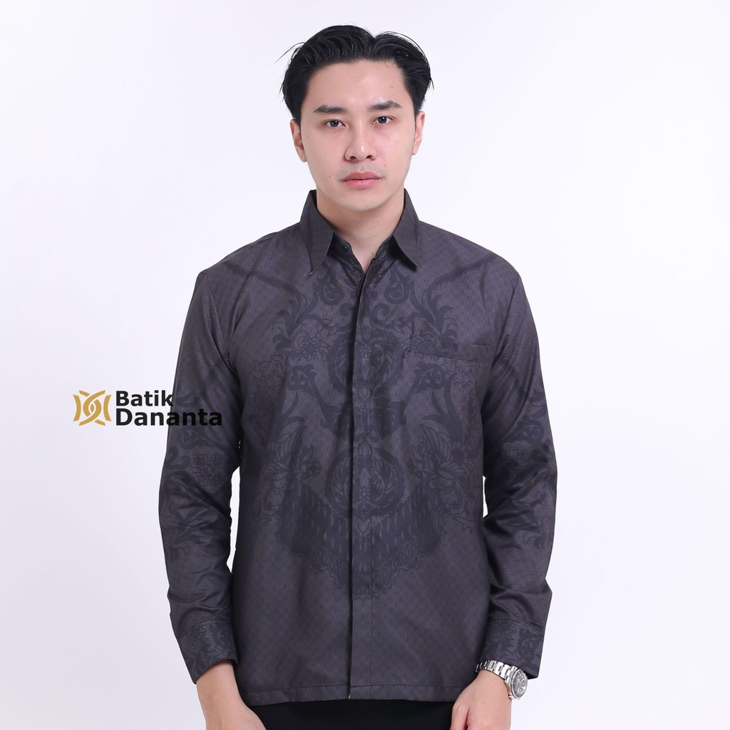 Dananta Batik Pria Modern Motif Samiq Full Kancing & Saku Tersembunyi Size S-XXL Premium PL