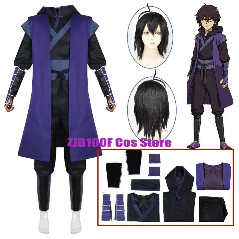 Anime Manga Scissor Seven Cosplay Costume Wig Thirteen Killer Seven Hoodie Cloak Uniform Xiao Fei Pa