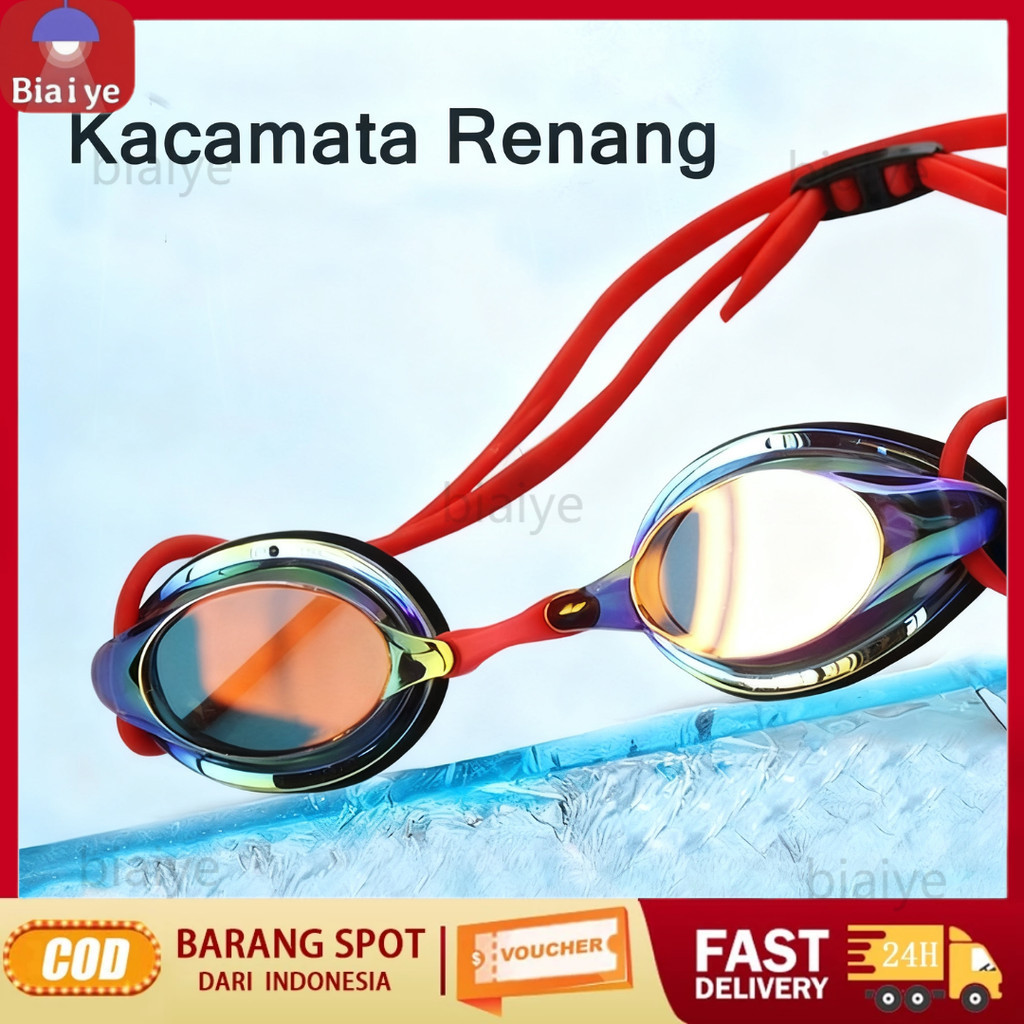 [COD] BIAIYE ARENA Tracks Mirror Kacamata Renang / Kacamata Renang Profesional Anti Kabut / Competit