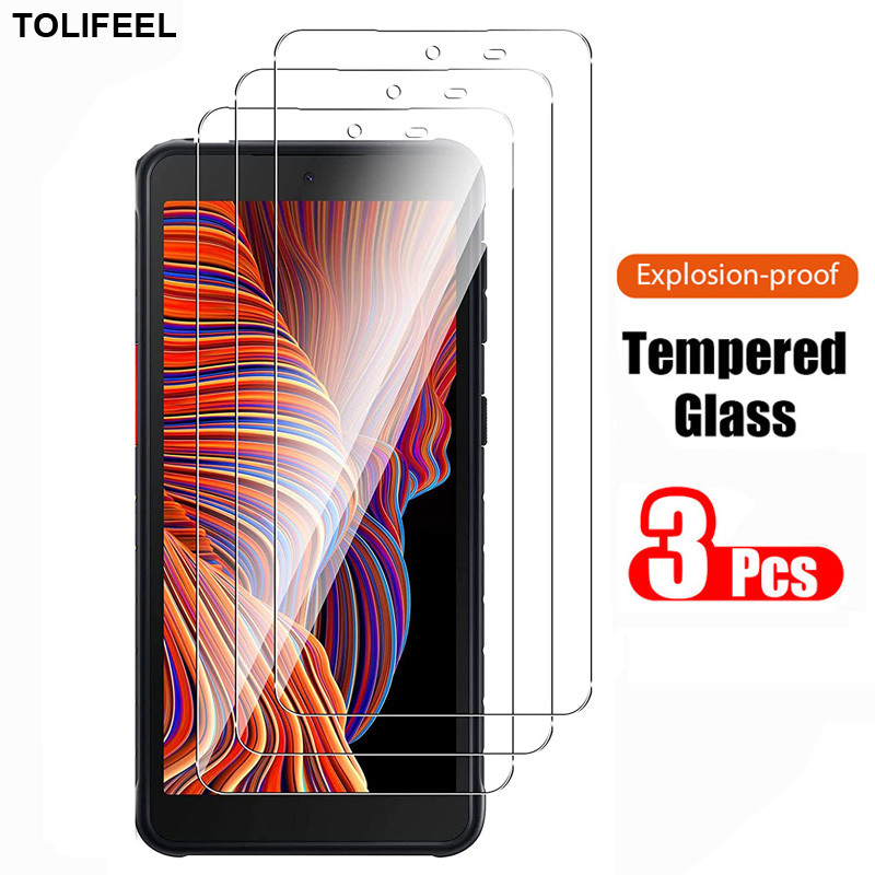 3Pcs Tempered Glass For Samsung Galaxy Xcover 5 Screen Protector 9H 2.5D Phone On Film Protective Gl
