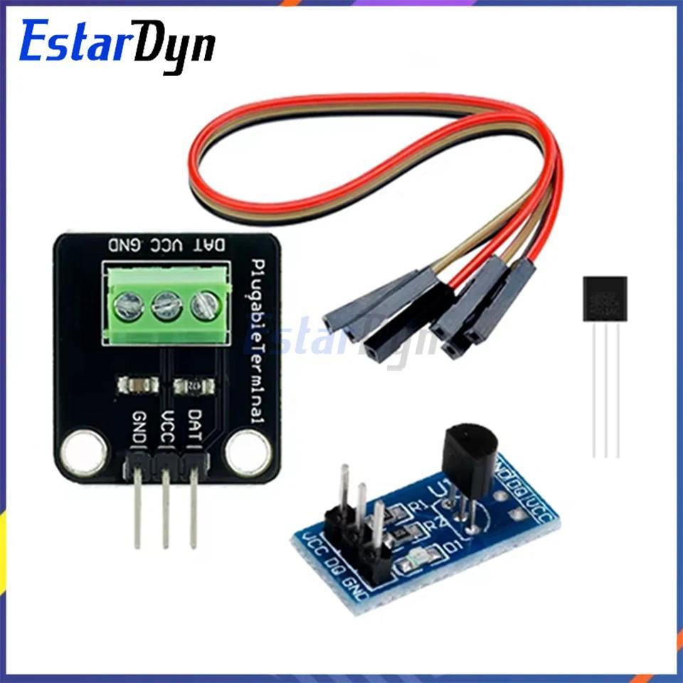 Sensor Suhu Digital DS18B20 Probe Tahan Air Kabel Baja Tahan Karat 100CM(39inci) untuk Raspberry Pi 