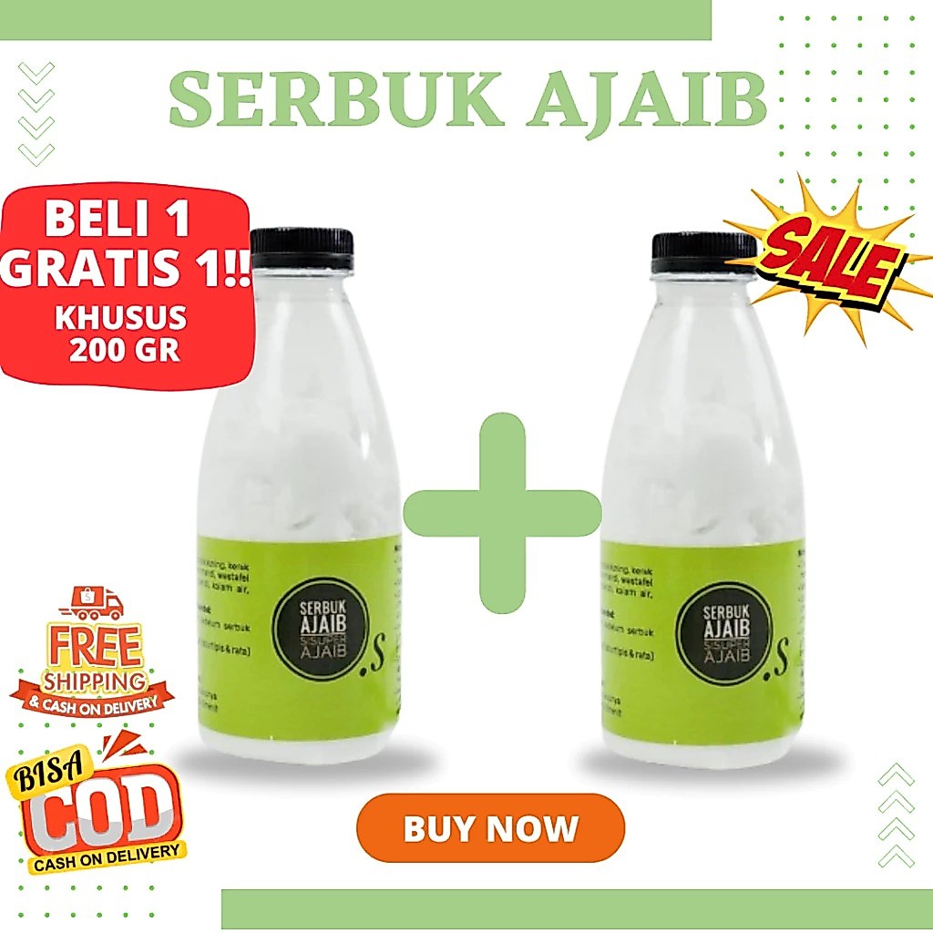 (BELI1 GRATIS1) SERBUK AJAIB - SERBUK AJAIB PEMBERSIH KERAK KAMAR MANDI - SERBUK AJAIB PEMBERSIH TOI