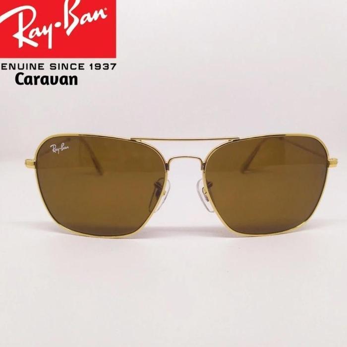 Kacamata Original Rāybān Caravan RB3136 Lensa Coklat