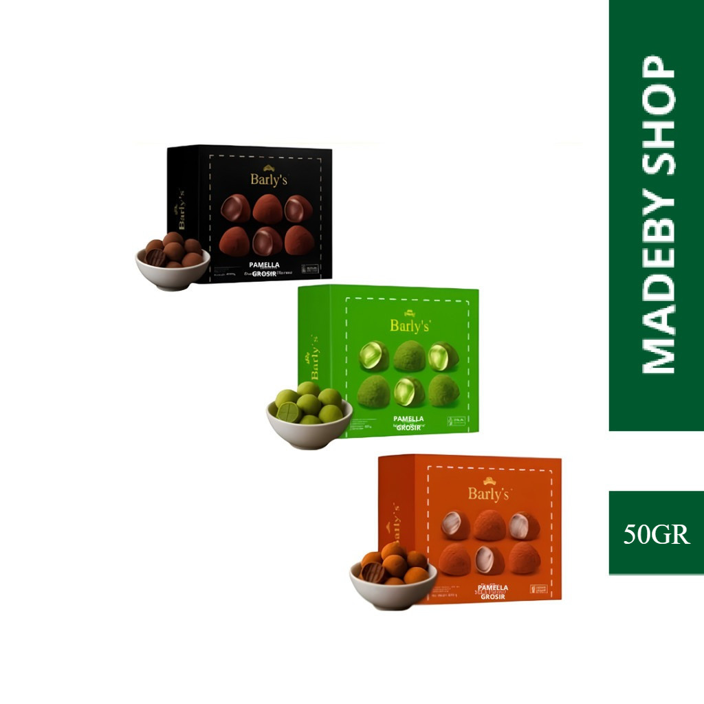 Barlys Coklat Truffle 50 Gram Box All Varian - Barly's Truffle