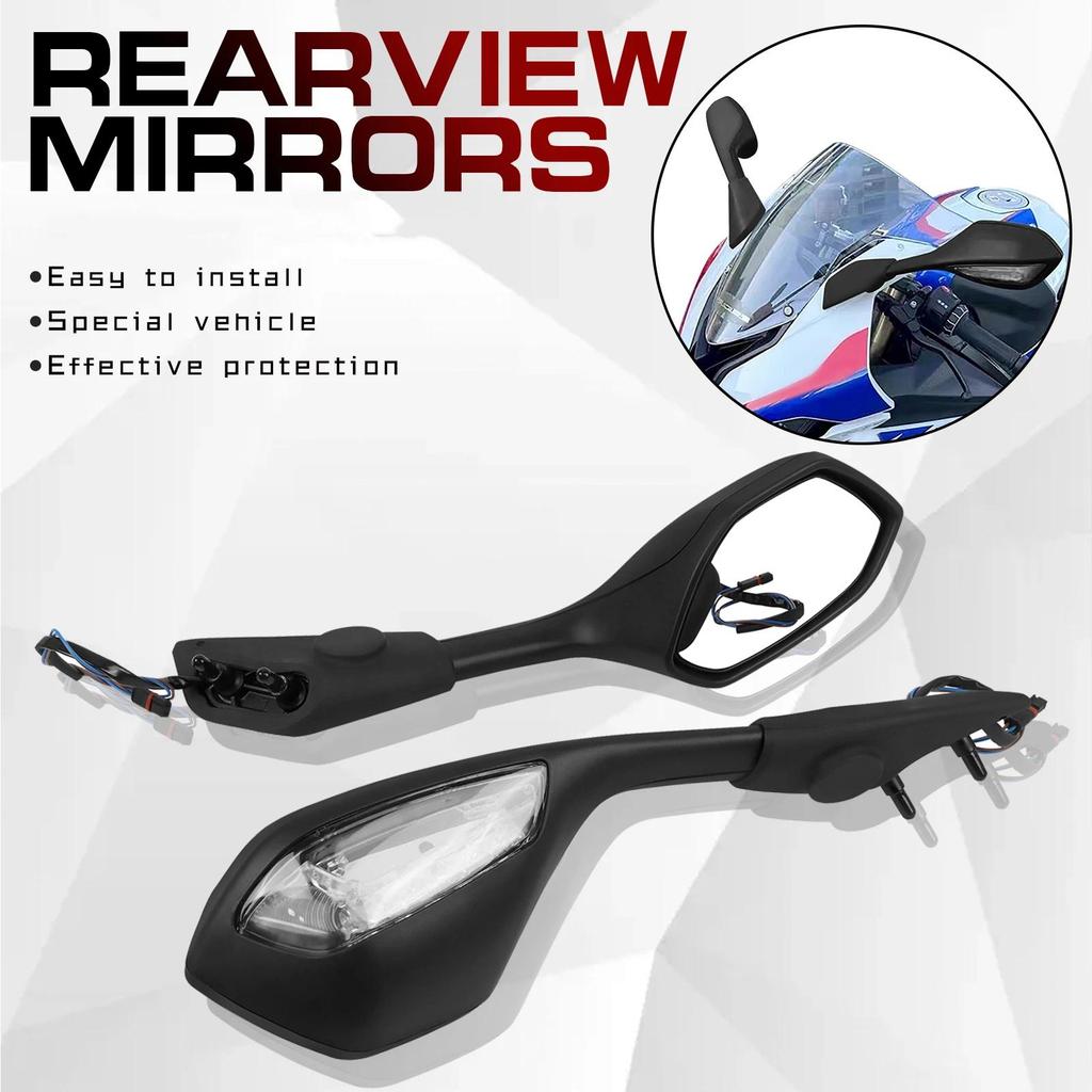 Kaca Spion Motor dengan Lampu Sein LED untuk BMW S1000RR S1000 RR S 1000 RR 2019-2023