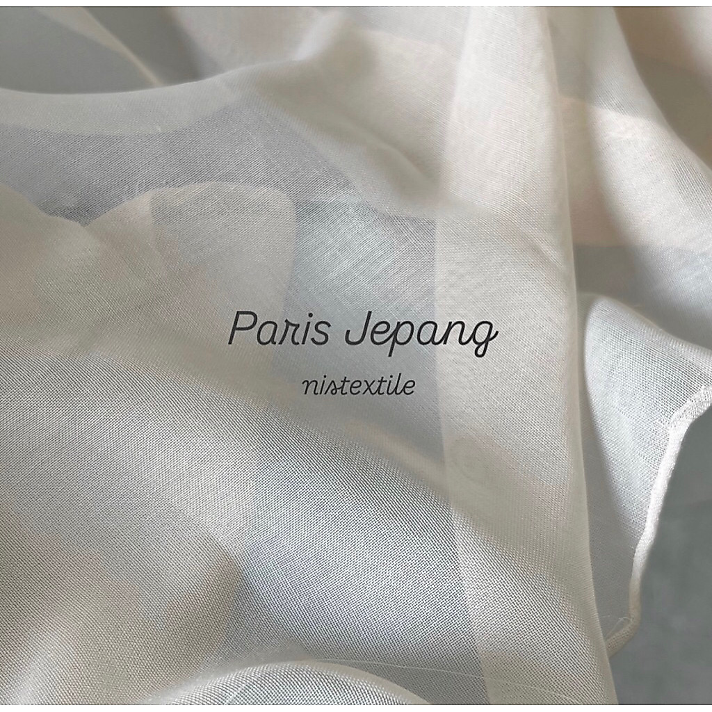 1/2 meter kain Paris Jepang bahan pashmina nistex