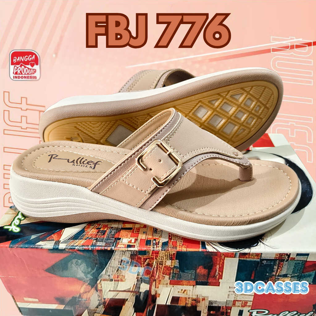 sandal fashion wanita rullief kbj 777 ukuran dewasa original buatan rullief