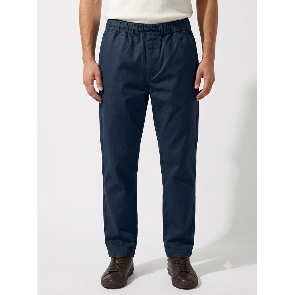 LARUSSO Celana Jogger Pria Premium Casual Ryujin Panjang Navy