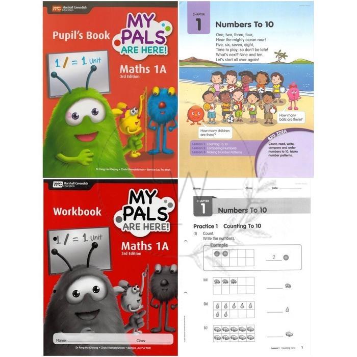 My Pals are Here Math 1A 1B 2A 2B 3A 3B 4A 4B 5A 5B 6A 6B Pupil's Book & Workbook Homework Tests 3rd