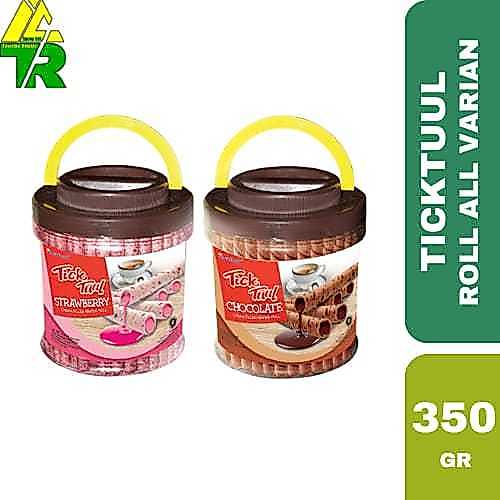Inafood Tick Tuul StIck Roll Chocolate & Strawberr 350gram