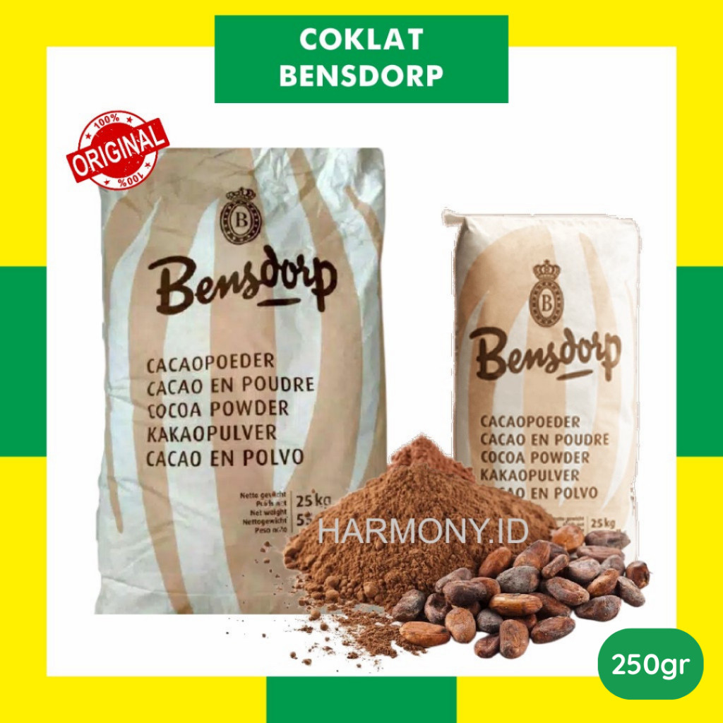 newCoklat Bensdorp 250gram - Coklat Bubuk Bensdorp Cocoa Powder Cokelat Bubuk BENSDORP