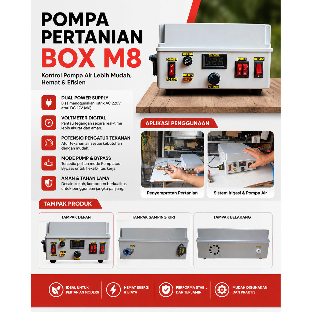 Paket Pompa Box M-Series Dual Pump - Series M8