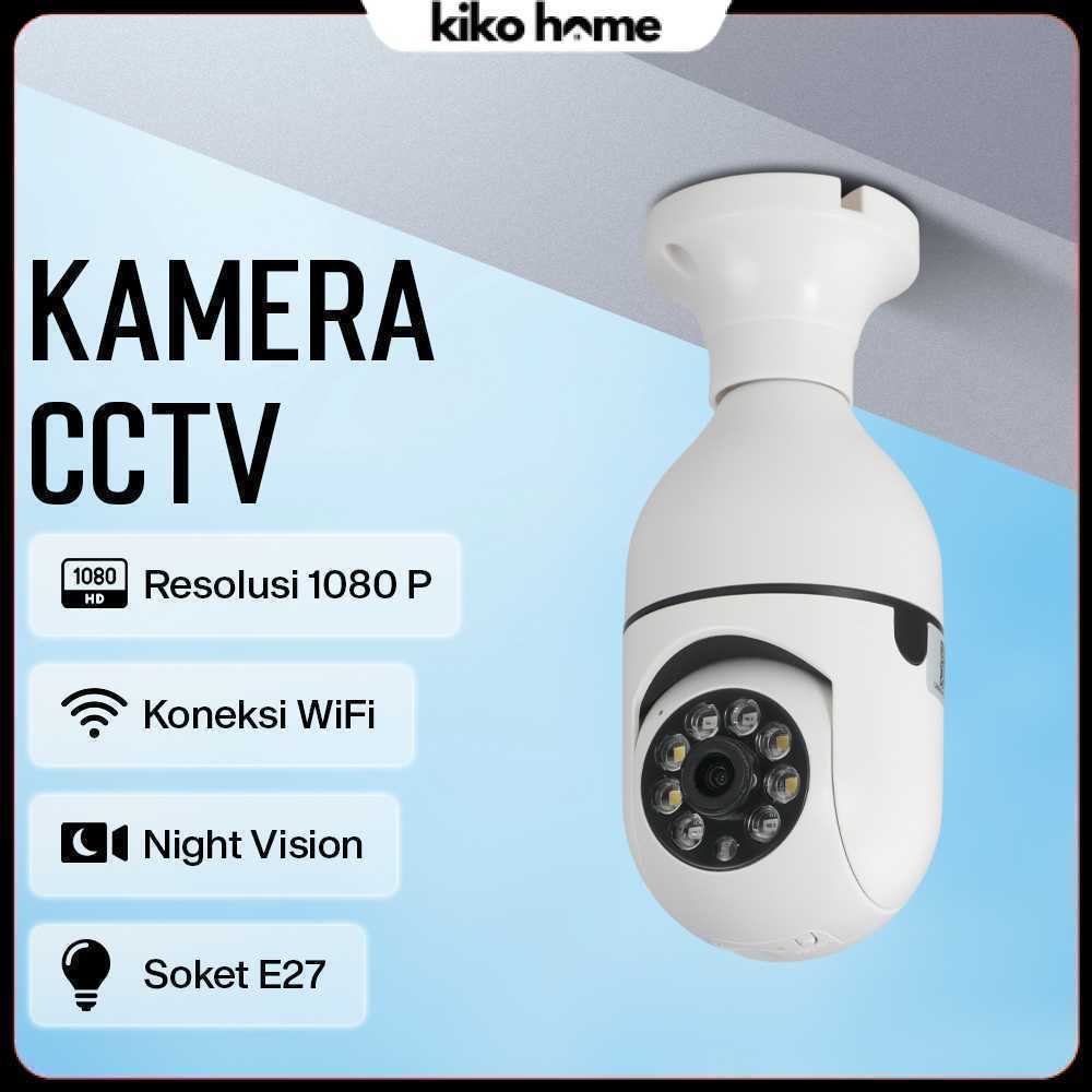 Kamera CCTV Indoor Bohlam WiFi IP Camera IR Detection E27 1080P 2MP - YS-2303