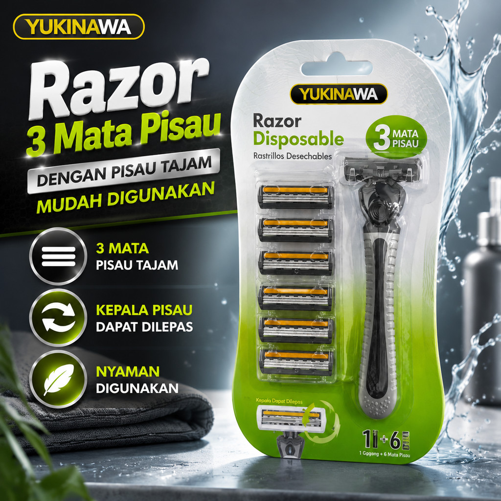 Pisau Cukur Manual Set | Cukur Jenggot | Cukuran Kumis Dan Jenggot | Cukur Kumis | Cukur Ketiak