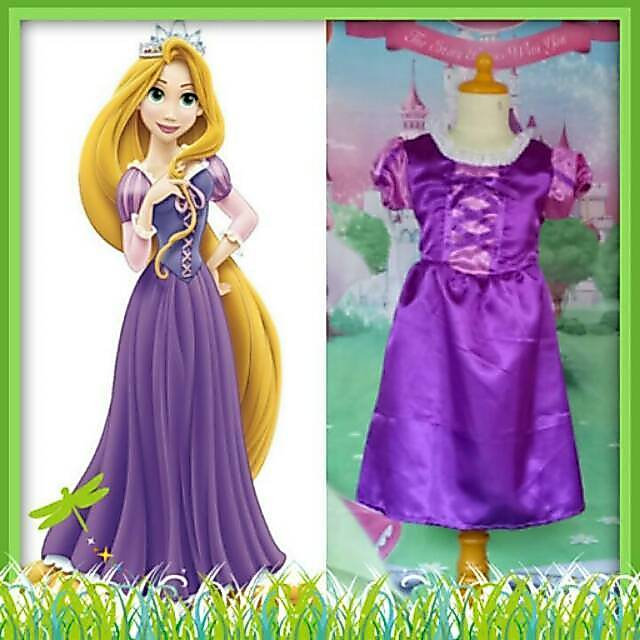 Rapunzel Baju Kostum untuk Girl dan Dewasa