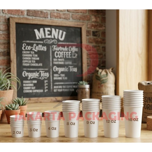 Paper Cup 2Oz, 3Oz, 4Oz, 8Oz, 12Oz, 16Oz Hot