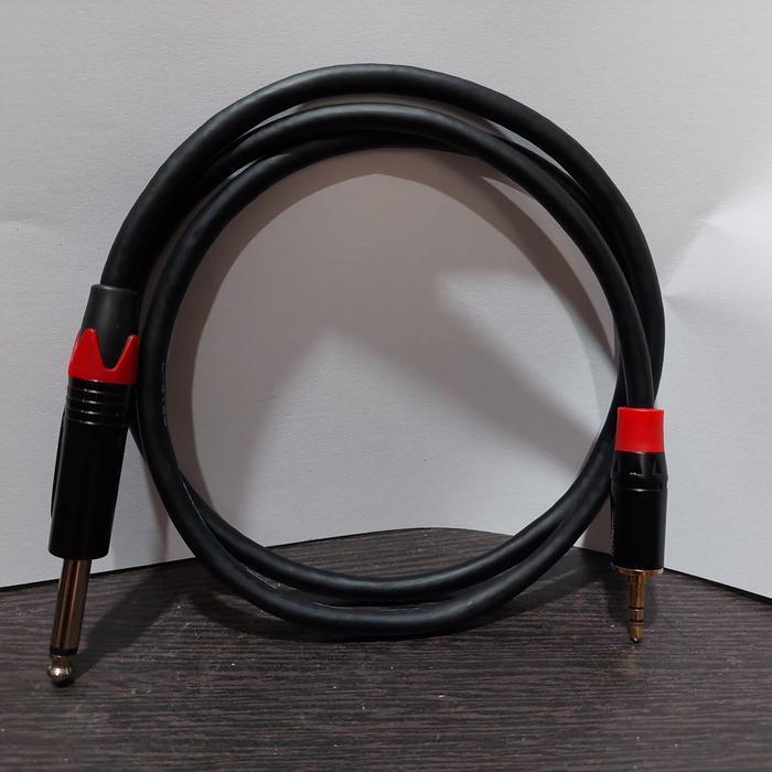 jack audio akai to hp / jack audio 6.5mm to 3.5mm - 10meter - 1meter
