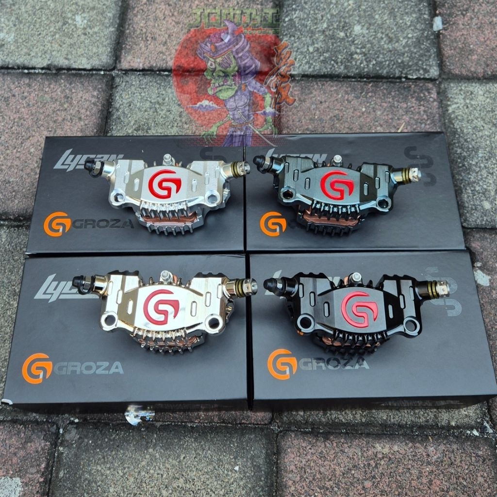 KALIPER GROZA LYCAN 2P MOTO 3 BREMBO VIETNAM ALUMINIUM BILLET UNIVERSAL KALIPER 2 PISTON AXIAL ORIGI