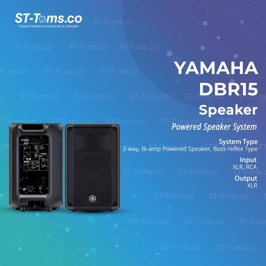 Yamaha DBR15 DBR-15 Active Speaker 15 Inch Output 1000 Watt - 2Pcs
