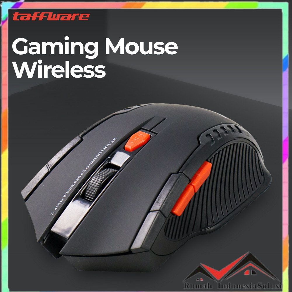 

- Taffware Gaming Mouse Wireless 6D 2.4GHz 1600 DPI - W4 -