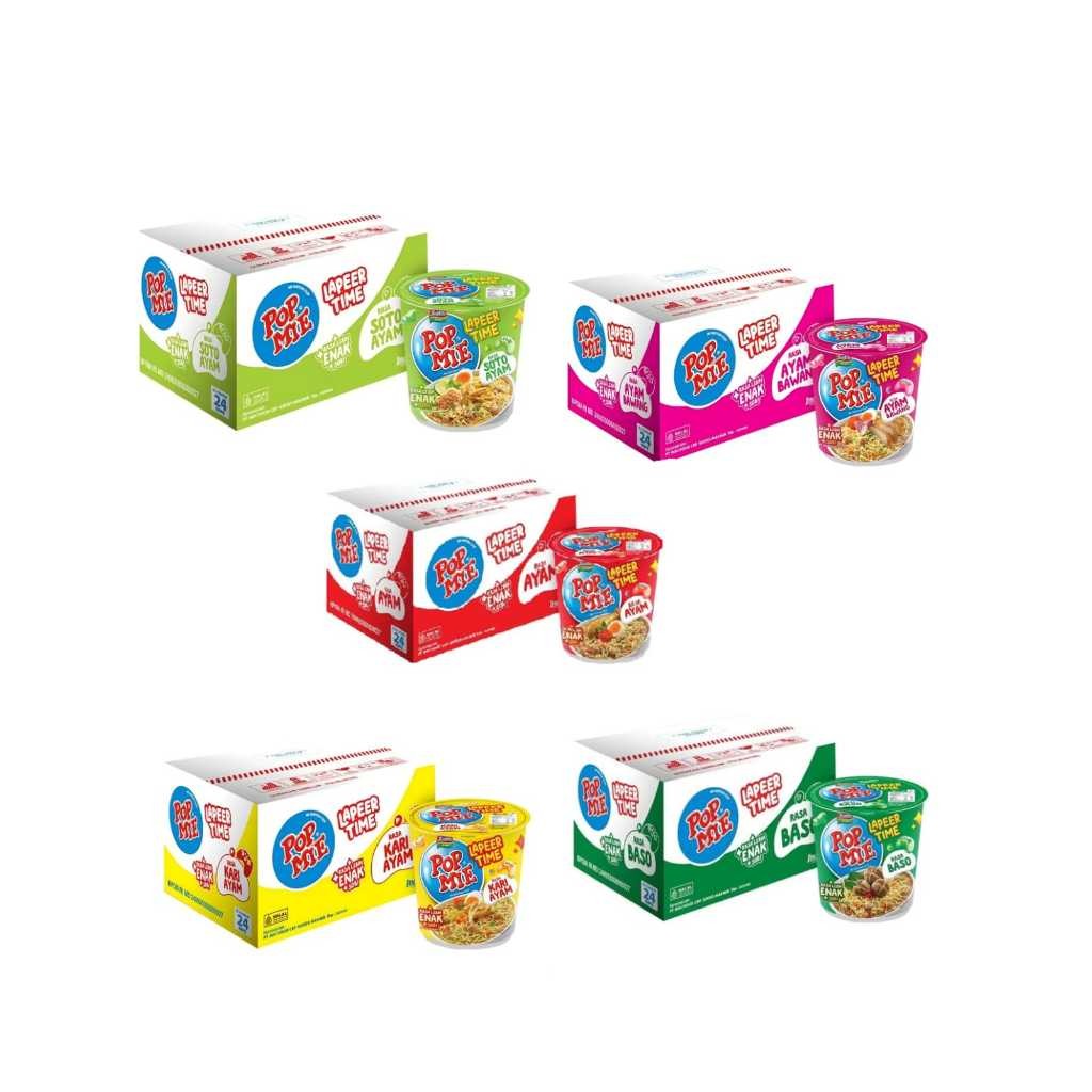 

TBS Pop Mie Laper Time All Varian rasa Pop Mie Jumbo 1 dus Isi 24 @75gr