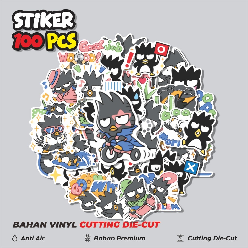 

Terbaru! 50 pcs Stiker Kartun Karakter Bad Badtz-Maru Dekorasi Lucu Kreatif untuk Notebook, Skateboard, HP