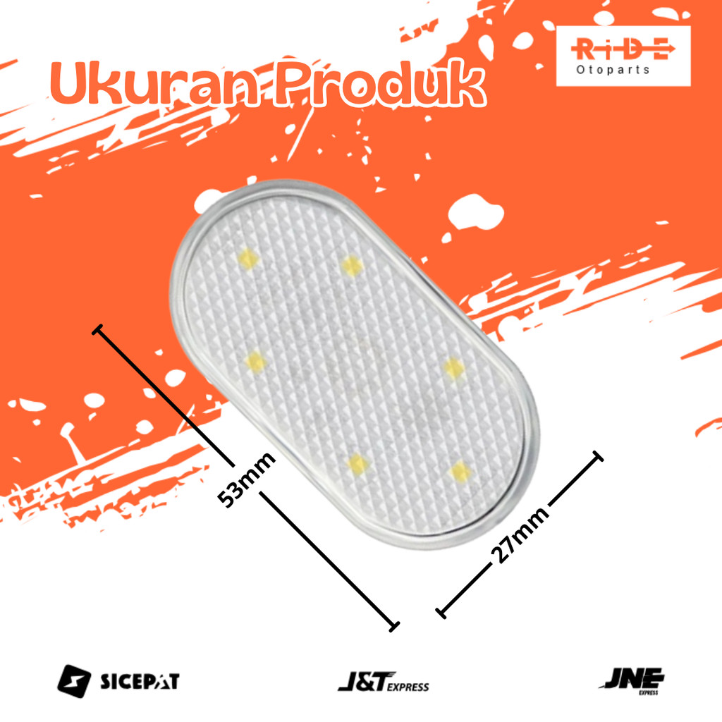 Lampu Plafon Mobil / Lampu LED Sentuh Plafon / Dashboard Mobil /  Lampu Tempel Tanpa Kabel Plafon Mo