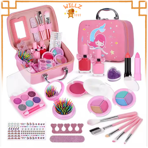 Mainan Make Up Anak Kosmetik Aman SNI Lipstik Anak Bedak Anak Kutek Anak Mainan Make Anak