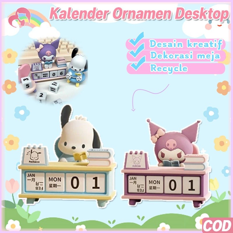 

Seri Kalender Sanrio Pochacco Kuromi Imut Ornamen Seri Kalender Meja Ornamen Dekorasi Desktop Yang Cocok Untuk Kantor Den Kamar