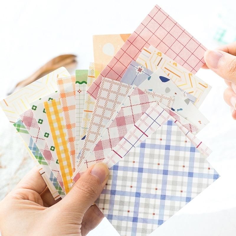 

50 Pcs Kertas Note Vintage Material Kertas Scrapbook Journalling Card Craftycharm