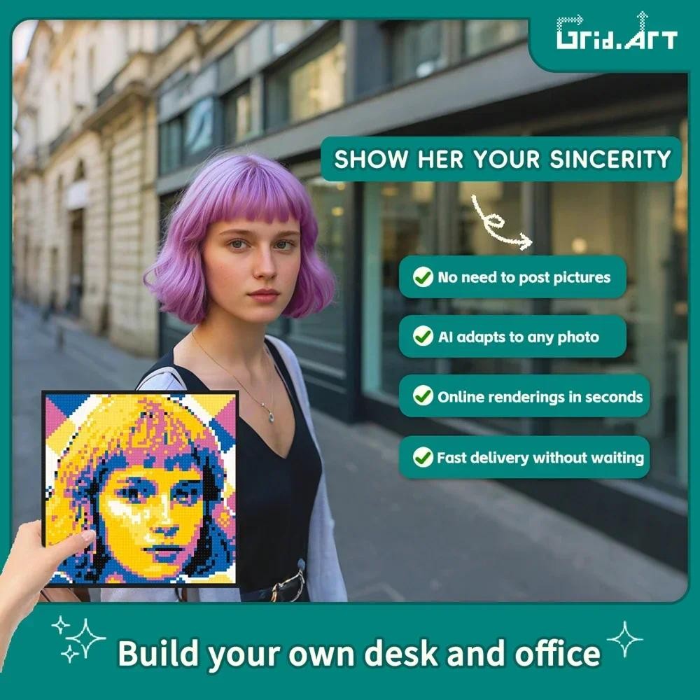 

Diy Pixel Art Mosaic Pop Painting By Numbers Retro Room Decorative Building Blocks Toys Boys Creative Gift