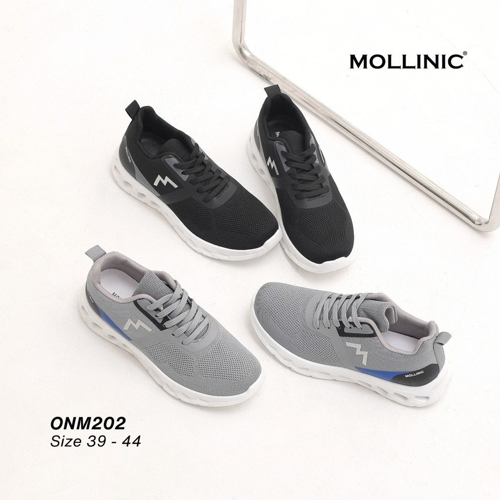 MOLLINIC -  Sepatu Sport Pria Men Sneakers Olahraga Running Shoes Kasual Ringan Anti Slip [ONM.202]