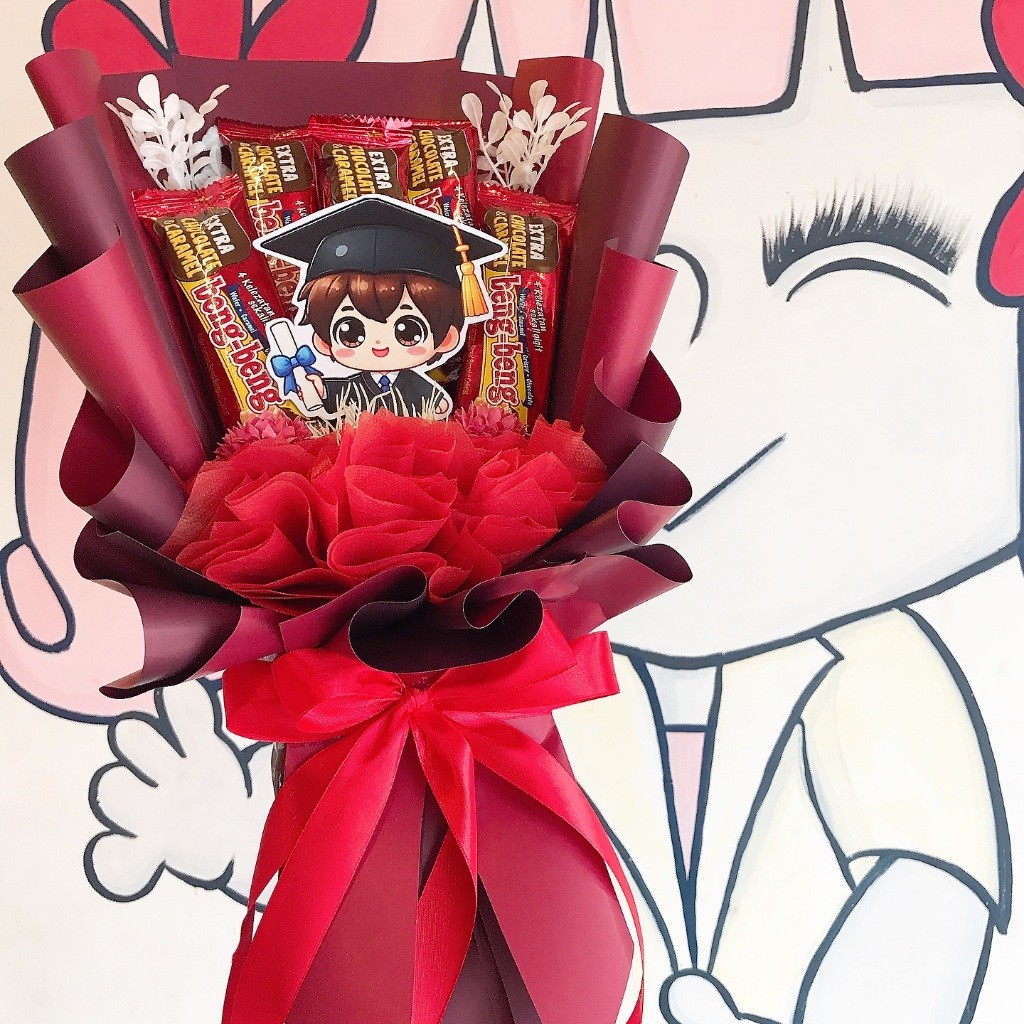 

Buket Coklat Wisuda BengBeng