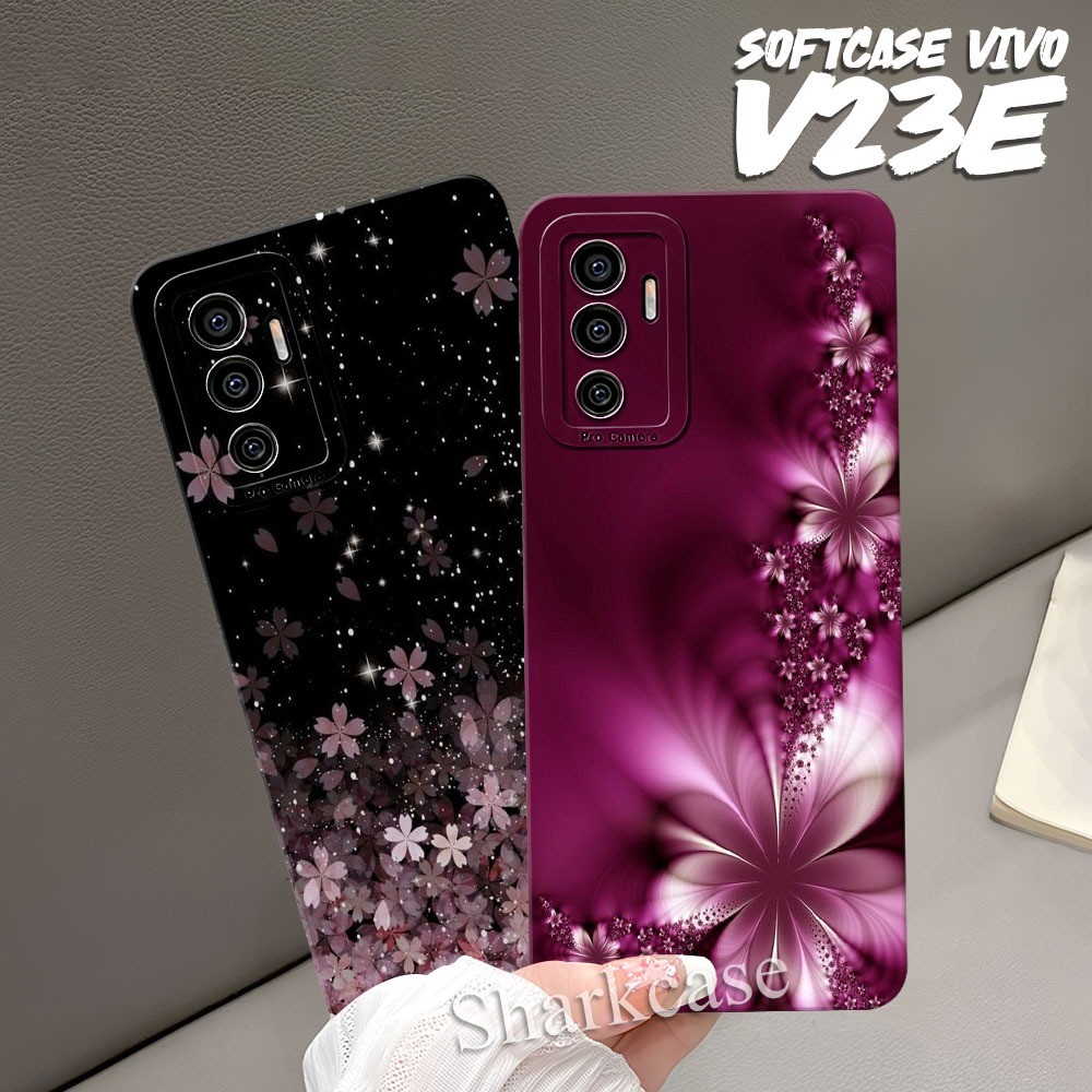 Softcase VIVO V20SE / VIVO S1 / S1 PRO / Z1 PRO / V23E / V23 5G Motif Bunga Aesthetic Terbaru Kekini