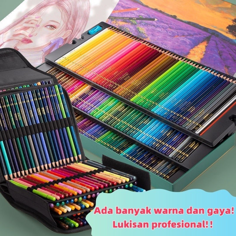 

New OBOS High Grade Oil Pencil Color Pensil Warna Minyak 48/72/120/150/200 WarnaPremium