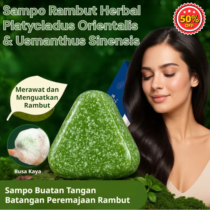 Sabun Segitiga Daun Orientalis Usman Herbal Penguat Rambut Sabun Perawatan Rambut | Sabun Sampo Jahe