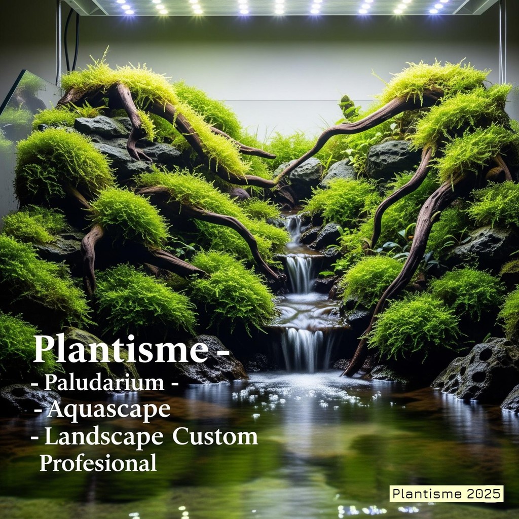 Pembuatan Paludarium – Custom Semi Aquatic Vivarium Habitat Landscape Indoor Outdoor Profesional
