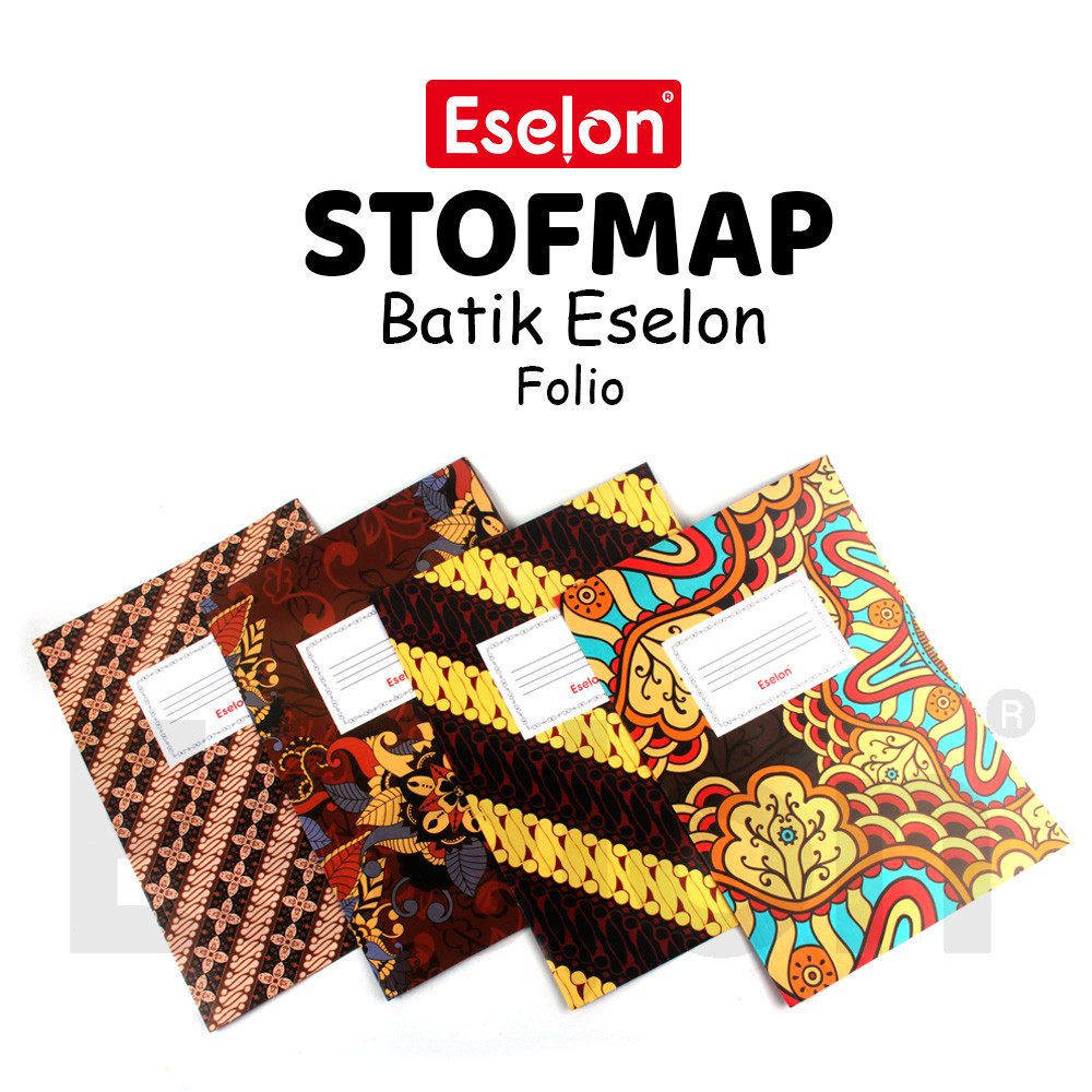 

10pcs Stopmap BATIK ESELON / 10pcs Stopmap Batik Folio Eselon 4 warna