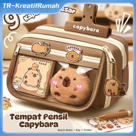 

Tempat Pensil Alat Tulis Kreatif Multifungsi Tas Perlengkapan Kantor Dan Anak Sekolah Perempuan Motif Cantik Dan Lucu Capybara