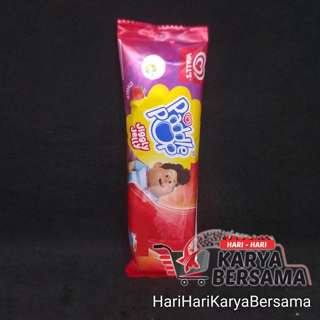 

ICE CREAM WALL'S PADDLE POP JIGGLY JELLY STROBERI 60ML