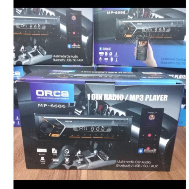 Tape Mobil Single Din USB Bluetooth Orca