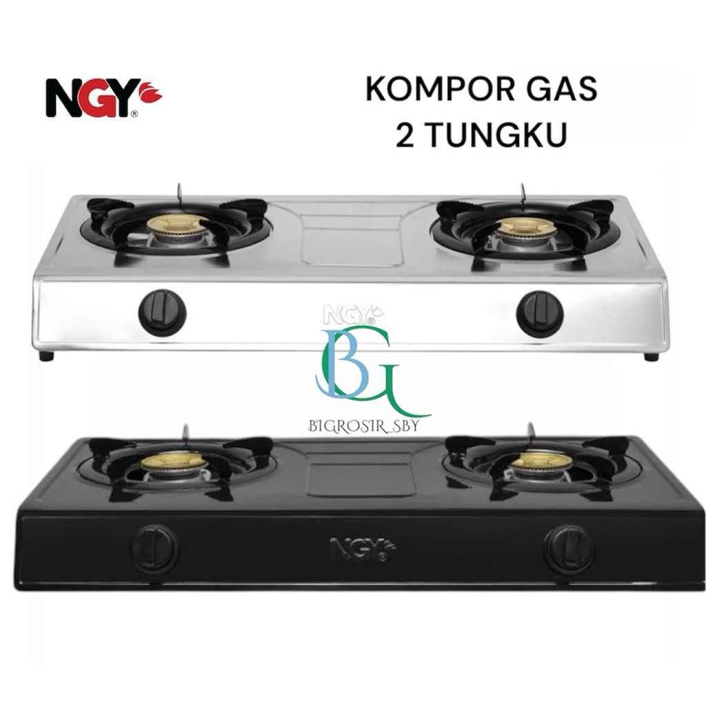 NGY KOMPOR GAS MURAH 2 TUNGKU / KOMPOR GAS STENLIS SNI