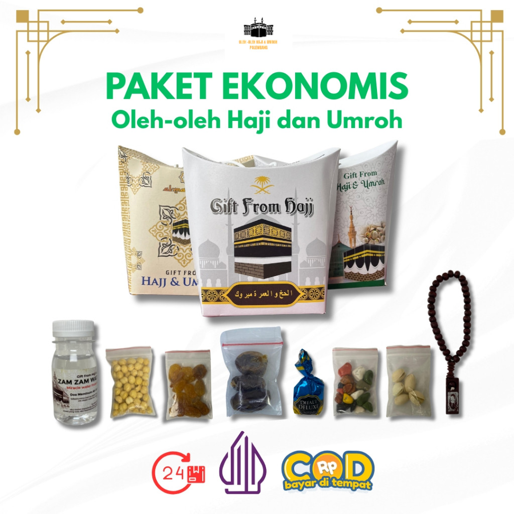 

Paket Oleh-Oleh Haji dan Umroh / Paket Ekonomis Oleh-Oleh Haji dan Umroh Lengkap COD