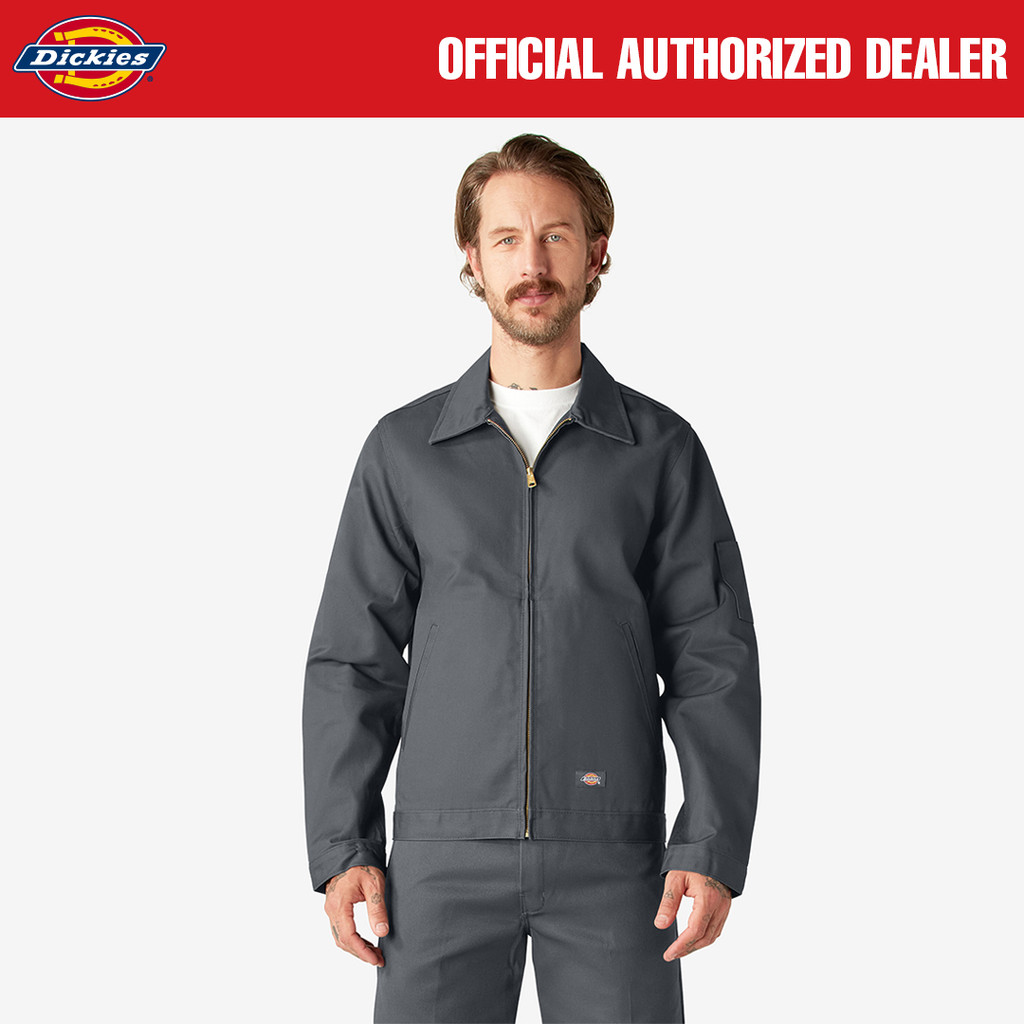 JAKET PRIA KLASIK KATUN CASUAL WORK EISENHOUWER ABU ABU ORIGINAL DICKIES | EISENHWR CHARCOAL