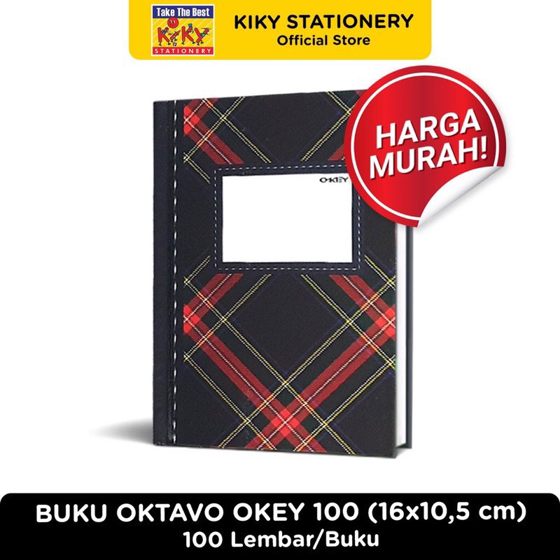 

Buku Tulis Oktavo (Kecil) - Buku Tulis 100 Lembar Okey (pcs)
