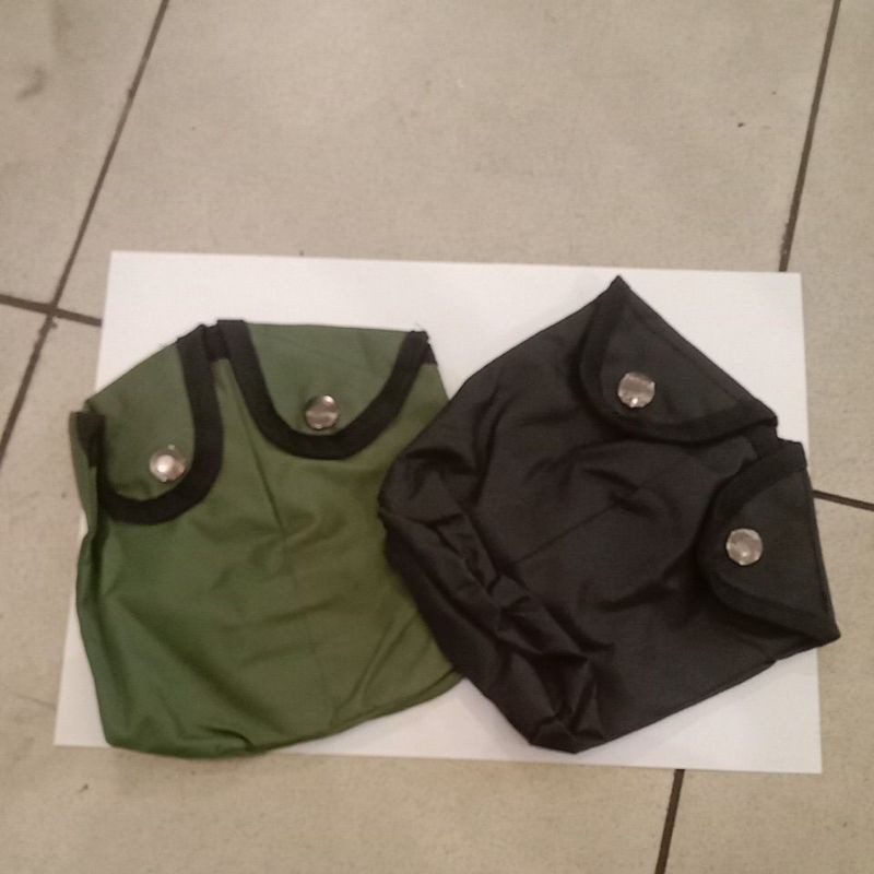 Sarung Botol Minum Paples TNI Polosan Hijau dan Hitam