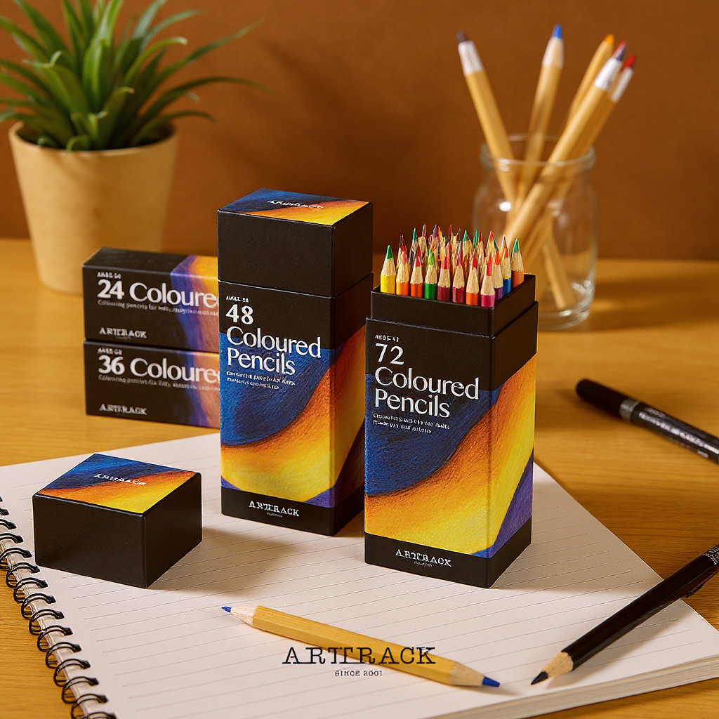 

24/36/48/72 Warna Minyak Profesional Pensil Warna Set Artis Lukisan Sketsa Kayu Warna Pensil Seni Sekolah perlengkapan Kayu Alami Set Drawing Writing School Artist Stationery Supplies