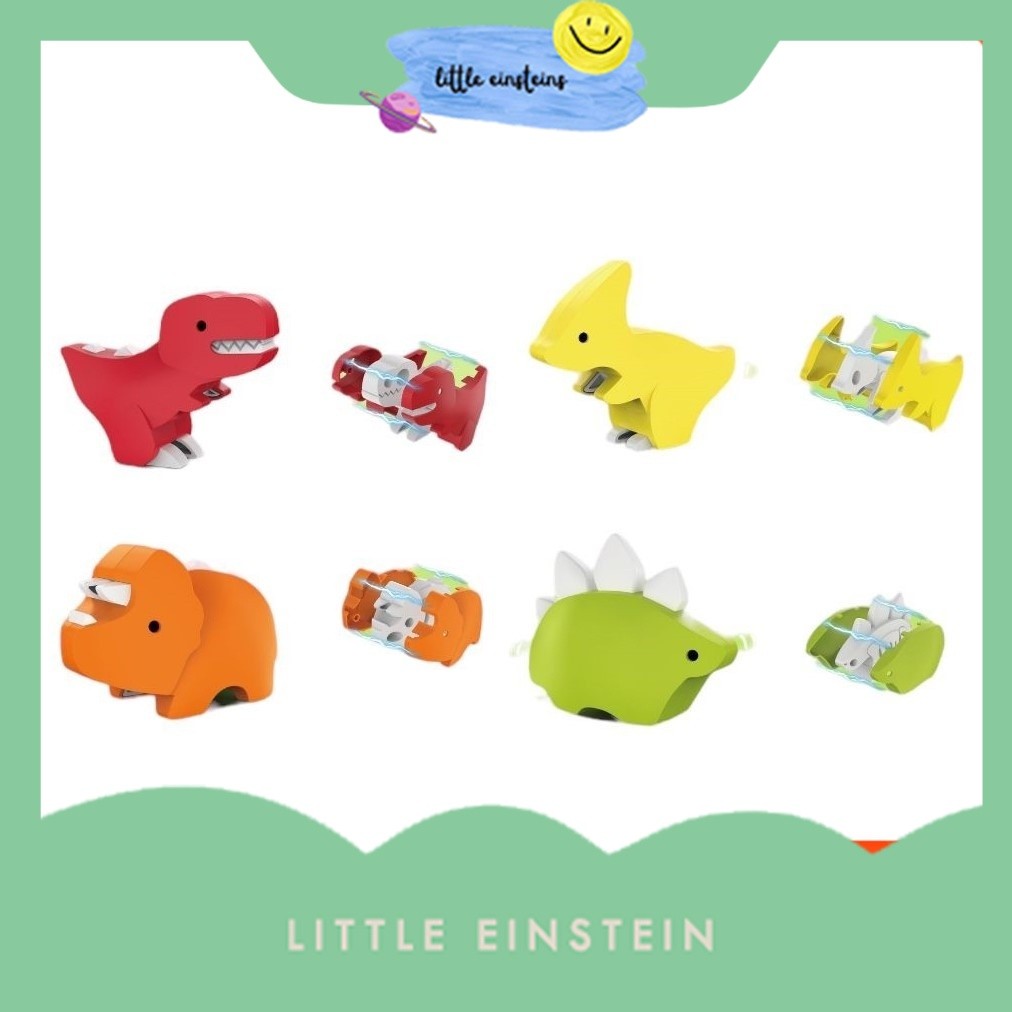 Little Einstein Mainan Anak DINO CASING MAGNETIC 3D DIY Bongkar Pasang Dinosaur Anak Mainan Anak Per
