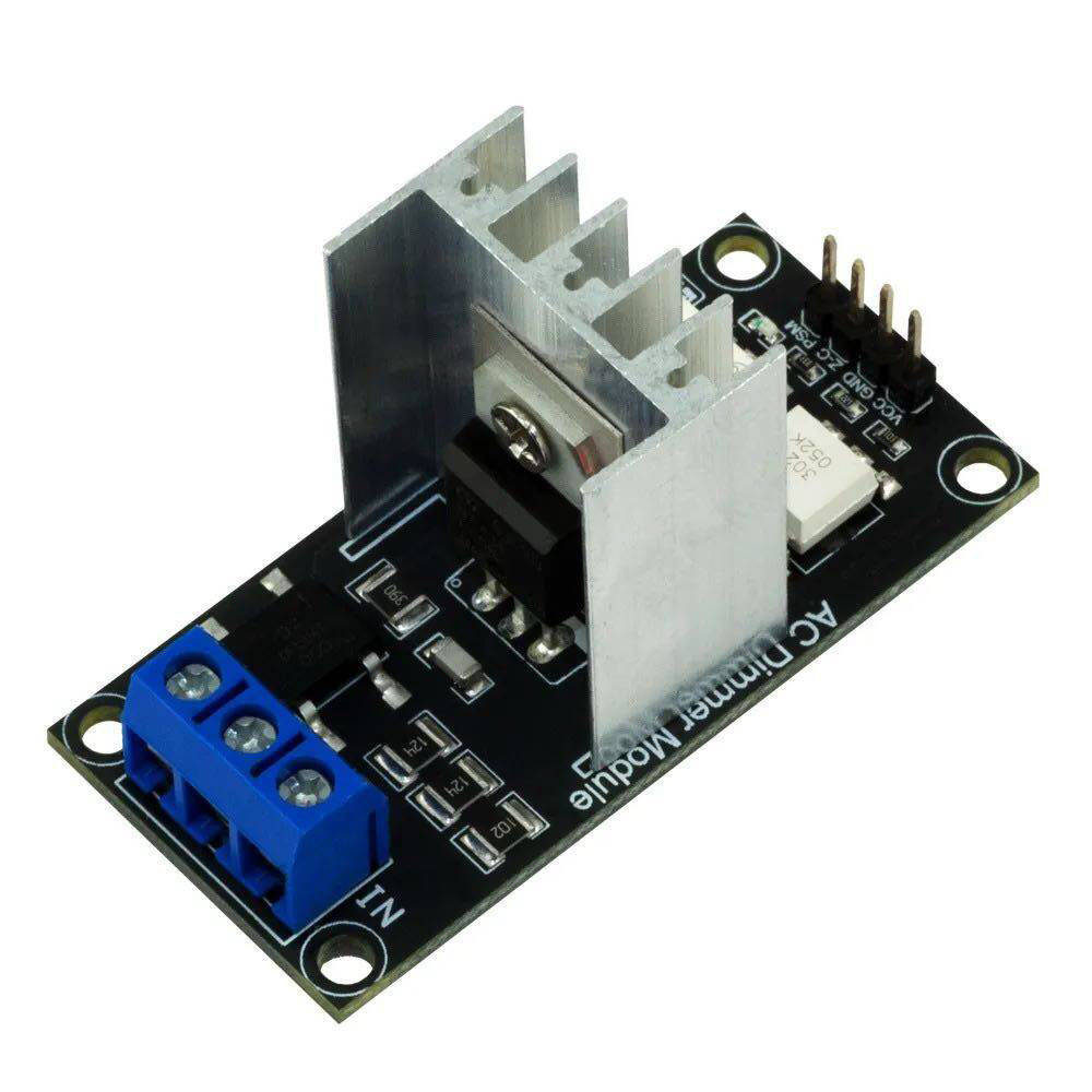 AC Light Dimmer Module 1 Channel 8A 3.3V/5V Logic AC 50/60H Light Dimmer Module For Lamps Elements F